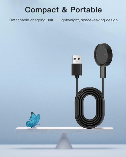 (2 Pack) Charger Cable for Amazfit Active 2/Amazfit Active 2 Square,Replacement Magnetic Charging Cable for Amazfit Active 2 Square/Amazfit Active 2, Magnetic Fast Charging,3.3ft