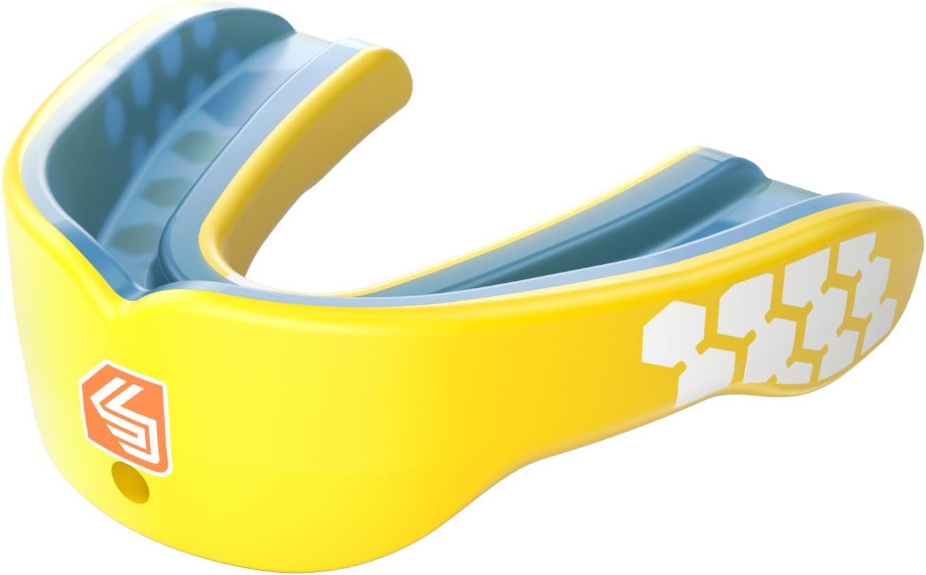 Shock Doctor Gel Max Mouthguard - Convertible Strap or Strapless Design for Sports | Anti-Grinding & Anti-Clench