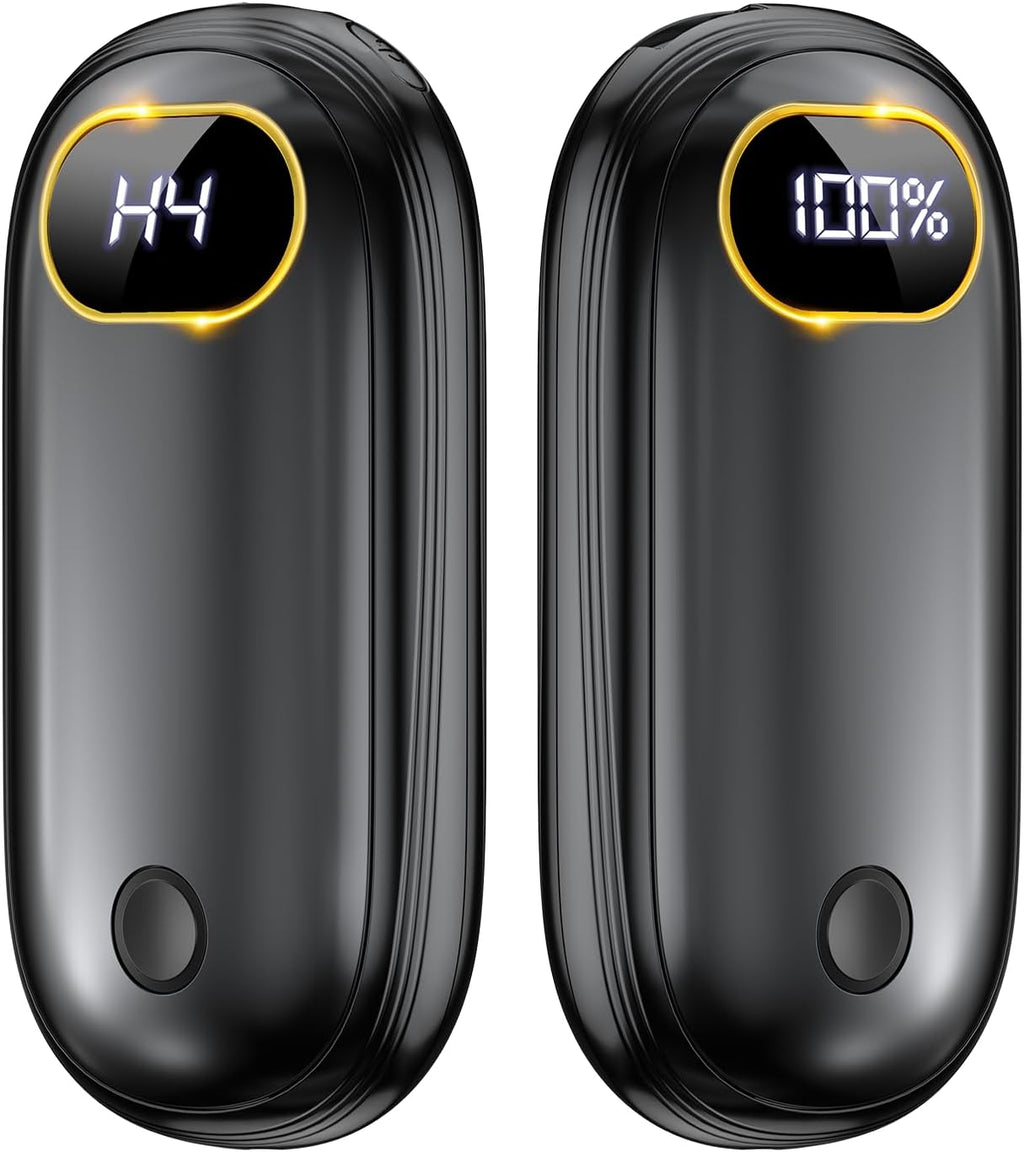Skiennix Hand Warmers Rechargeable - Dual-Sided Heating for 15 Hours | LED Display & Flashlight, Perfect for Hunting & Gifts