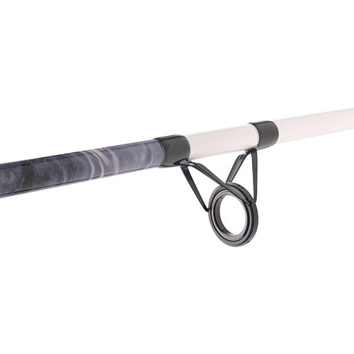 Shakespeare Tiger Surf Spinning Reel and Fishing Rod Combo with Bottom Float Rig, 9' 2-Piece Fishing Rod, Tubular Fiberglass Rod Blank Construction, Comfortable and Durable EVA Handle