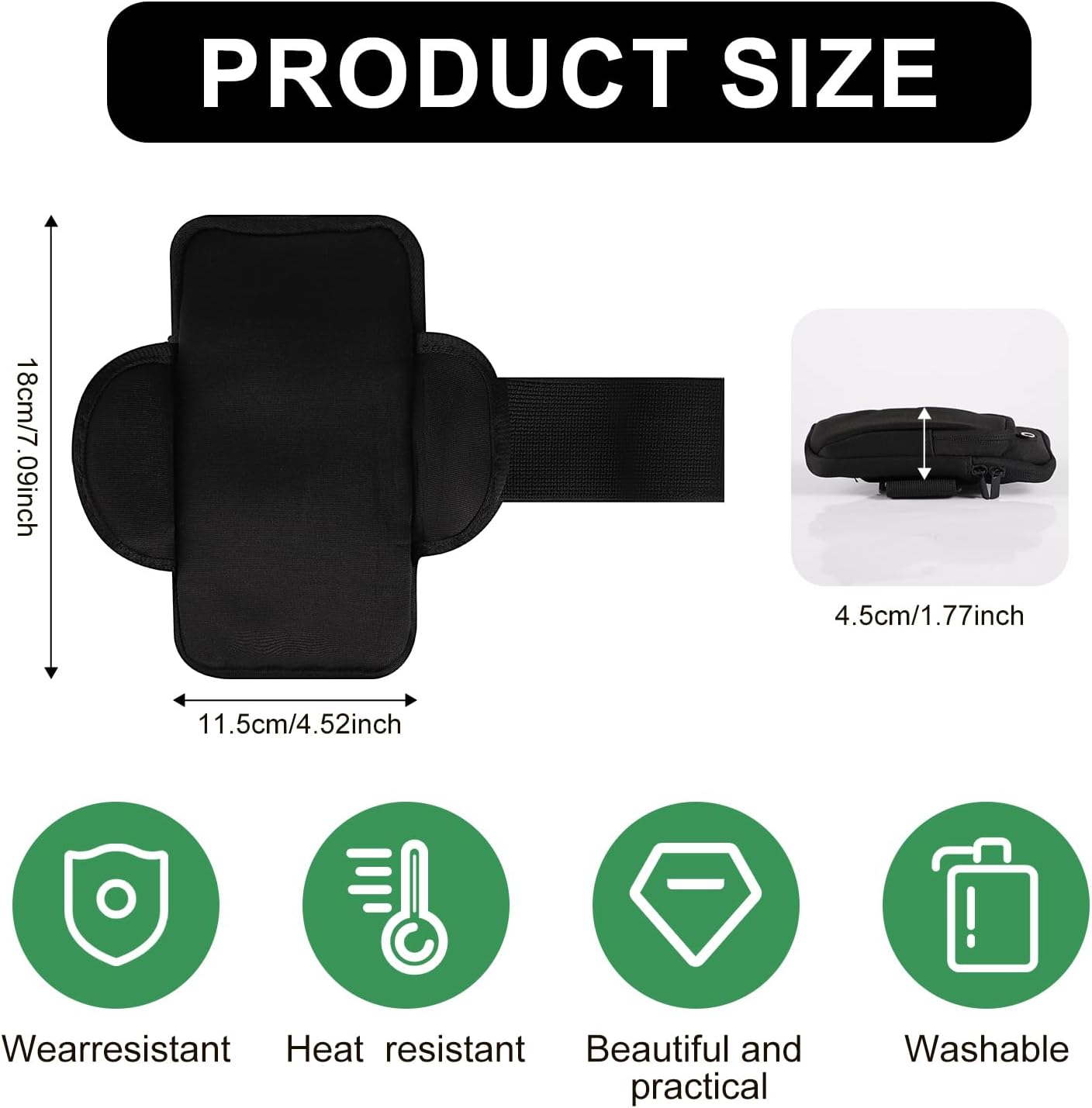 Skiennix Gym Water Bottle Pouch - Double Layer Holder for Cards, Keys & Phone | Ideal for Running & Sports