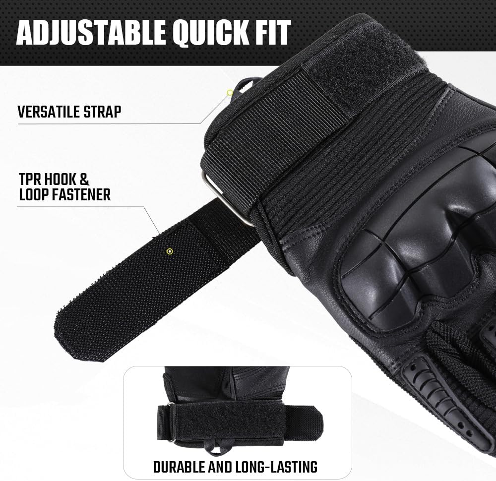WTACTFUL Tactical Gloves for Men - Touchscreen Compatibility for Airsoft & Outdoor Activities
