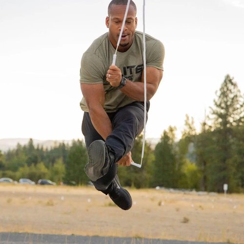 Elite Jumps Beaded Jump Rope - Crossover Design for Effective Workouts | 1” Segmented Rope