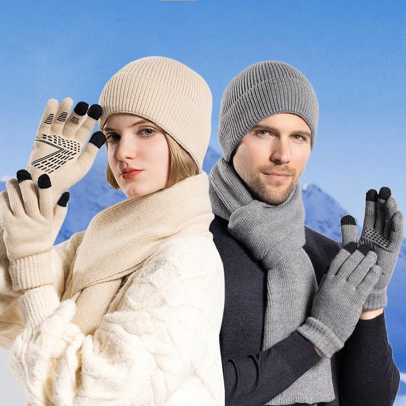 ZOORON Warm Knit Beanie - Thick Cuffed Winter Hat for Men & Women | Stylish Skull Cap