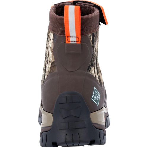 MUCK Boot Men's Apex Mid Zip Boots Hiking, Brown/Mossy Oak, 7
