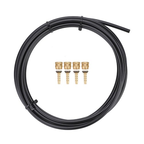 Chazcool Bike Hydraulic Disc Brake Hose Tube, Disc Brake Oil Tube, Bicycle Brake Hose with Olive Connector Inserts Set Accessory, 3 Meters