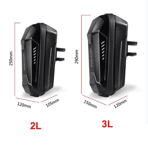 Scooter Storage Bag, Waterproof Electric Scooter Handlebar Bag, Durable EVA Hard Shell Front Bag for Mijia M365/M365 Pro/Segway ES1/ES2/ES3 for Kick Scooters Carrying Wallet Charger Repair Tools (3L)