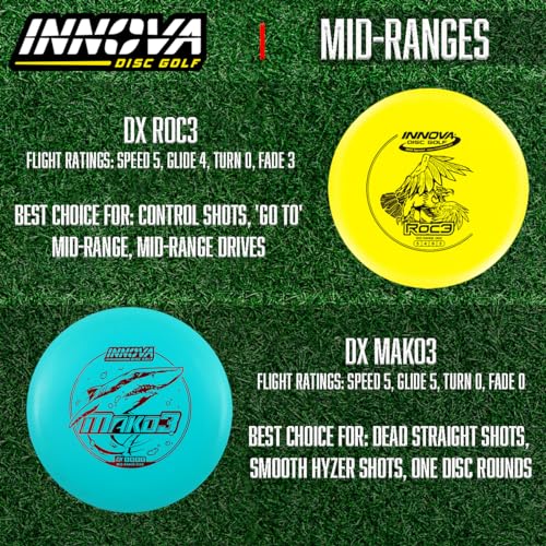 Innova Disc Golf Starter Set - 10 Discs for Beginners with Drivers, Mid-Ranges, Putters