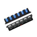 Simple Deluxe Vertical Fishing Rod Holders Wall-Mounted – Simple Deluxe Fishing Rod Rack, Fishing Pole Holder & Rack, Fishing Pole Holders Up to 6 Rods or Combos in 13.6 ", 1 Pair Blue