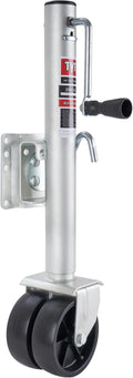 TYT Heavy-Duty Boat Trailer Jack - 2000 lbs Capacity, 12-Inch Lift, Zinc-Plated Finish, Dual 6-Inch Wheels