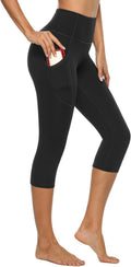 Stelle Women's Capri Yoga Pants - High Waisted Leggings with Pockets for Ultimate Comfort