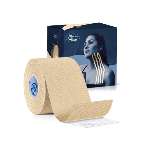 CureTape® Gentle | Kinesiology Tape for Hyper Sensitive Skin | Gentle Adhesion | 100% Hypoallergenic Water Resistant K Tape | for Thin Skin, Elderly or Children | Gentle to Remove | Medical KTape