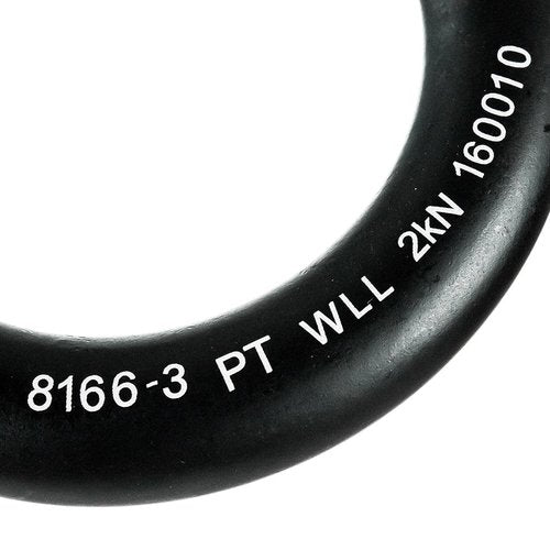 Fusion Climb Small 2-Inch Orange Black Aluminum O-Ring - Matte Black (5-Pack)