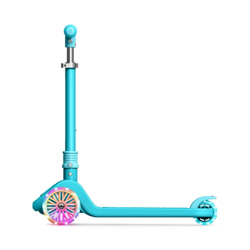 Jetson Bloom Go & Grow Kids 3-Wheel Light-Up Kick Scooter, Lights on Stem & Wheels, Adjustable Height Handlebar, Rear Brake, Easy-Folding Mechanism, Ages 3+, Blue, JBLOOM-BLU