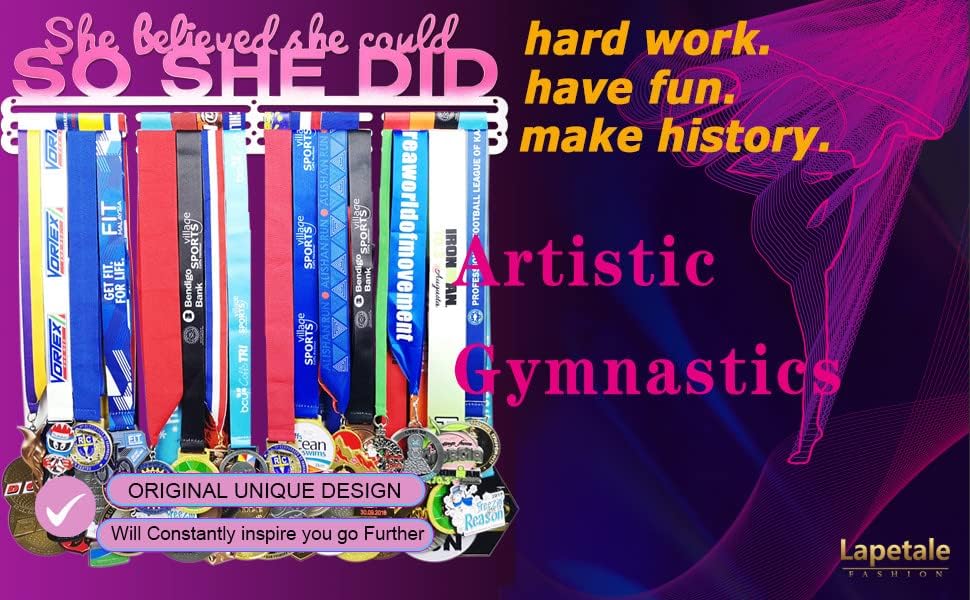 Skiennix Race Medal Holder - Stylish Wall Hanger for Marathon & Runner Medals | Durable Design