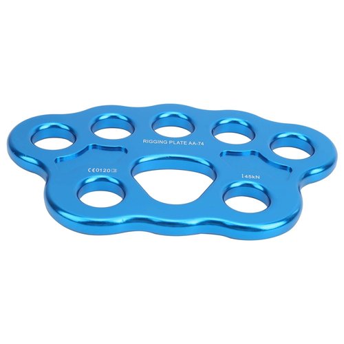 45KN Uniformly Forced Climbing Anchor Connector Rigging Plate 16x10cm 1 PCS for Rigging Systems, Cable Bridge Accessories