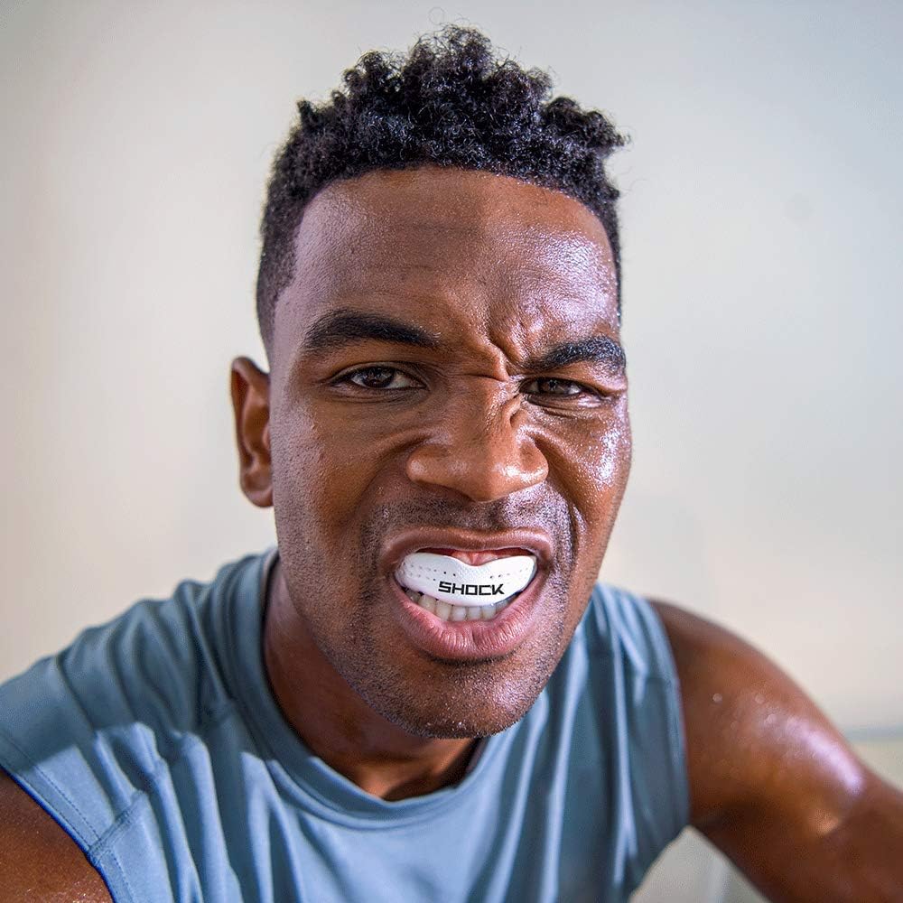 Shock Doctor Basketball Mouthguard - Strapless Clear Design for Ultimate Comfort and Protection