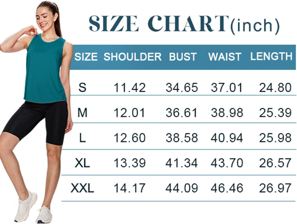 XIEERDUO Women's Racerback Tank Top - Loose Fit Sleeveless Workout Shirt for Yoga & Gym Activities