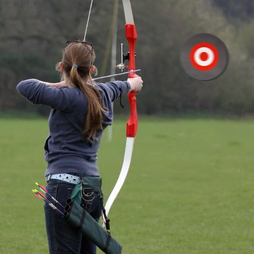 Cifupy 9.8'' Round EVA Foam Arrow Target - Lightweight Portable Archery Practice for Indoor & Outdoor Use