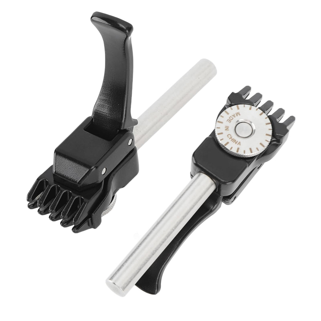 Topyond 1 Pair of Tennis Stringing Machine, Black Tennis Badminton Machine String Clamp with Flying and Starting Clamp for Precise Stringing, Handheld Badminton Machine Stringing Pliers