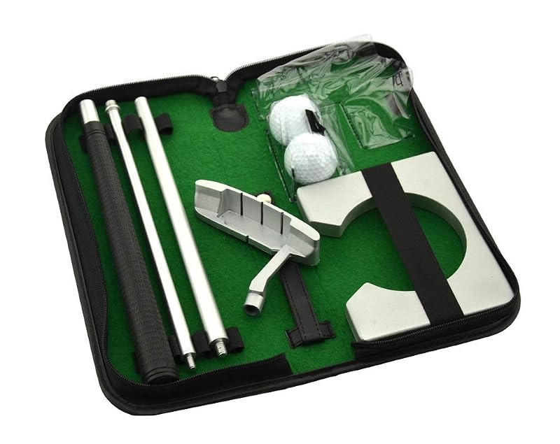 Portable Golf Putter Set with Ball Cup & Case – Indoor Practice Kit