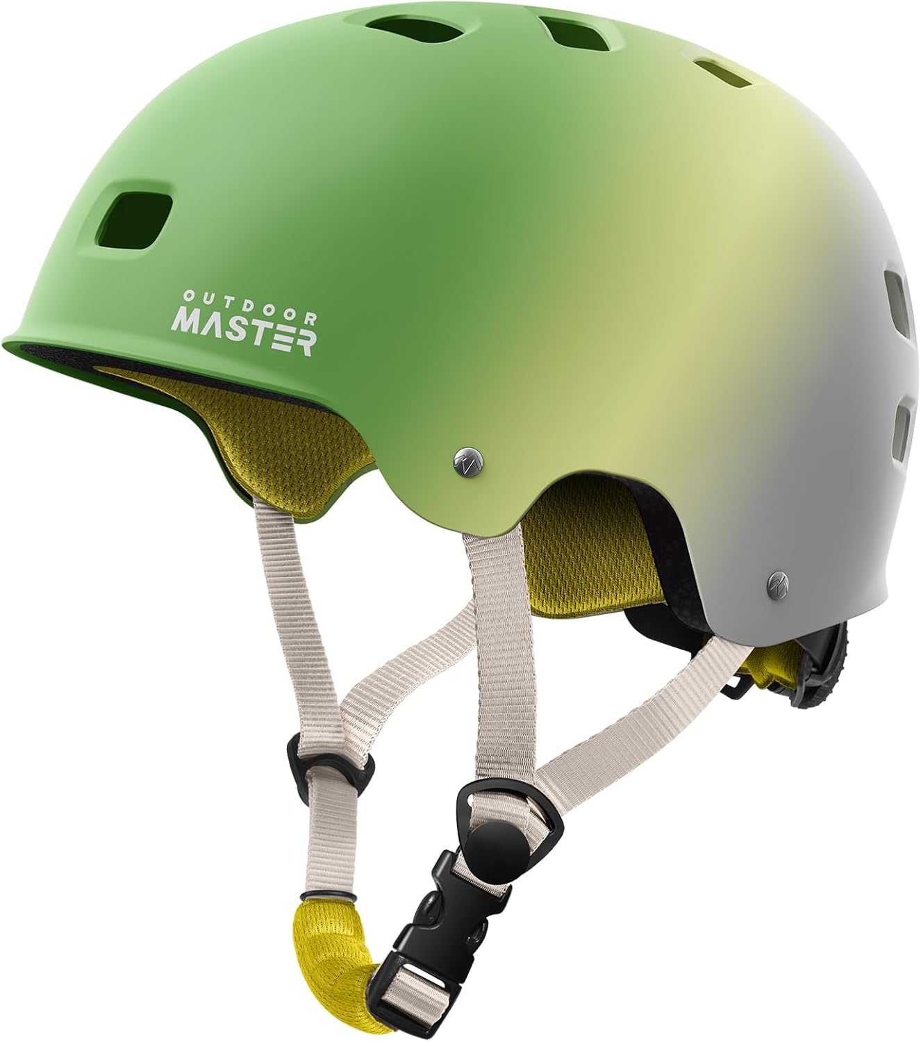 OutdoorMaster Skateboard Cycling Helmet - Multi-Sport Ventilation with Removable Liners for All Ages