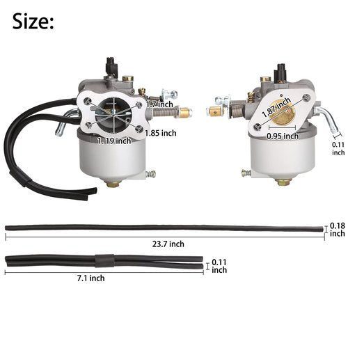 10L0L Golf Cart Carburetor Fuel Pump Kit for EZGO TXT, Marathon, Medalist 1991-up 4-Cycle with 295cc Engines, OEM# 72840-G01 26645-G01 26726-G01 26727-G01 72558-G02 603901 17553