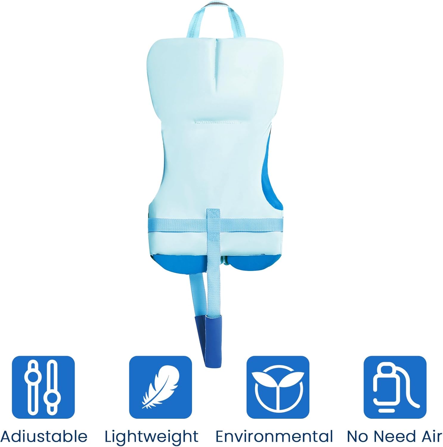 Owntop Toddler Swim Vest | Kids Float Jacket with Adjustable Safety Straps | For Ages 1-6, 20-50 lbs