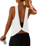 UNIANKIYA Open Back Workout Tops - Women's Athletic Backless Tank for Yoga & Gym | Sleeveless Design
