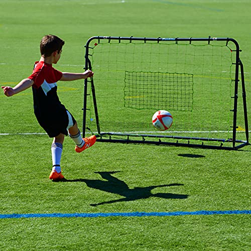 Franklin Sports 6' x 4' Soccer Rebounder - Adjustable Angles, All-Weather Net, Black