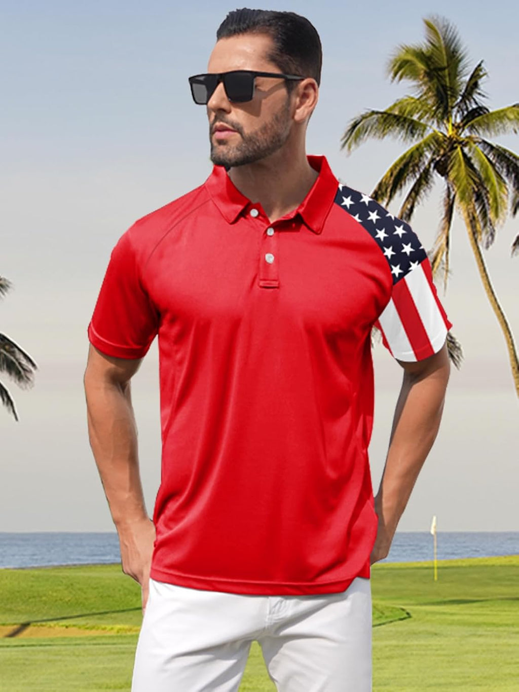 ZITY Men's Golf Polo Shirt - Short Sleeve Tactical Design | Moisture-Wicking Outdoor Comfort