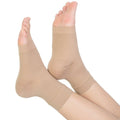 TOFLY® Plantar Fasciitis Socks for Women Men, Truly 20-30mmHg Compression Socks for Arch & Ankle Support, Foot Care Compression Sleeves for Injury Recovery, Eases Swelling, Pain Relief, Beige M