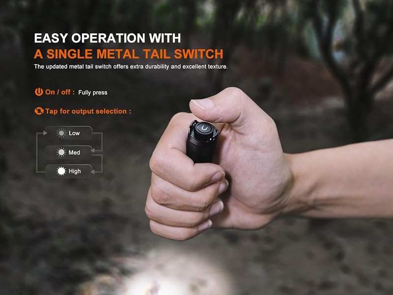 Fenix E12 V3.0 EDC Torch - 200 Lumen AA Powered Penlight with Clip