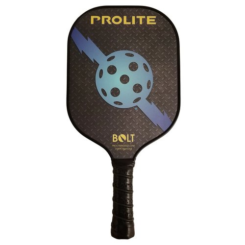Prolite Bolt Pickleball Paddle - Light Weight - Powerful - Carbon Fiber Facing for Superior Ball Placement - Polypropylene Honeycomb Core - Micro Matte Edge Guard - USAP Approved