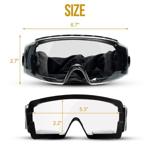 OneTigris Tactical OTG Goggles Over Glasses and X Storm Airsoft Mask Foldable Mesh Mask with Removable Shark Jaw Morale Patch