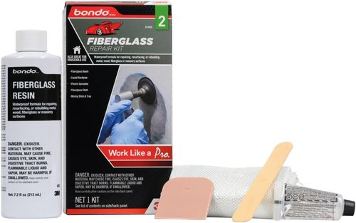 Bondo Fiberglass Resin Repair Kit - Durable 0.45 Pint for Strong Repairs and Restoration