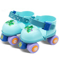 WELLWON Kids Roller Skate for Girls Boys, Adjustable Inline Toddler Rollerskates, Children Beginner Roller Skates Quad-Style 4 Wheel for Indoor Outdoor Sports, Easy Training
