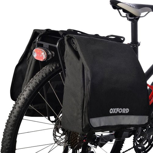 Oxford C20 20L Double Bicycle Pannier Bag Black