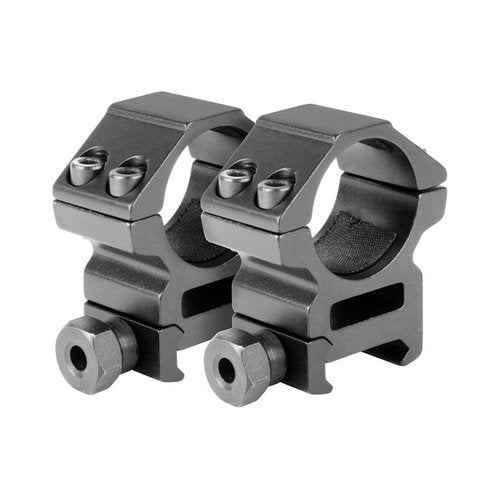 360 Tactical .22/Airgun 3/8" Dovetail to 7/8" Weaver Picatinny Rail See-Through Adapter Mount High Profile 9 Slots (Pack of 2 - Rail + Ring)
