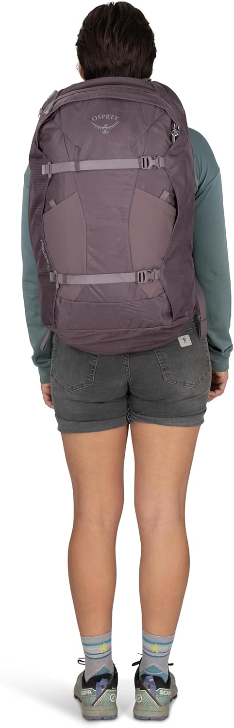 Osprey Fairview 40L Women's Travel Backpack - Versatile Carry-On with Laptop Sleeve & Toiletry Pocket, Black