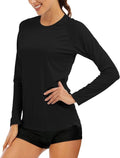 MAGCOMSEN Women's Long Sleeve Sun Protection Shirt - UPF 50+ Hiking & Fishing Rash Guard