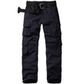 nayjury Womens Cargo Pants Elastic Waisted with Pockets,Women's Military Tactical Casual Work Hiking Pants Trousers(Black-12)