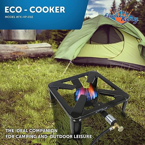 Flame King 120K BTU Heavy Duty Propane Burner for Turkey Fryer & Outdoor Cooking