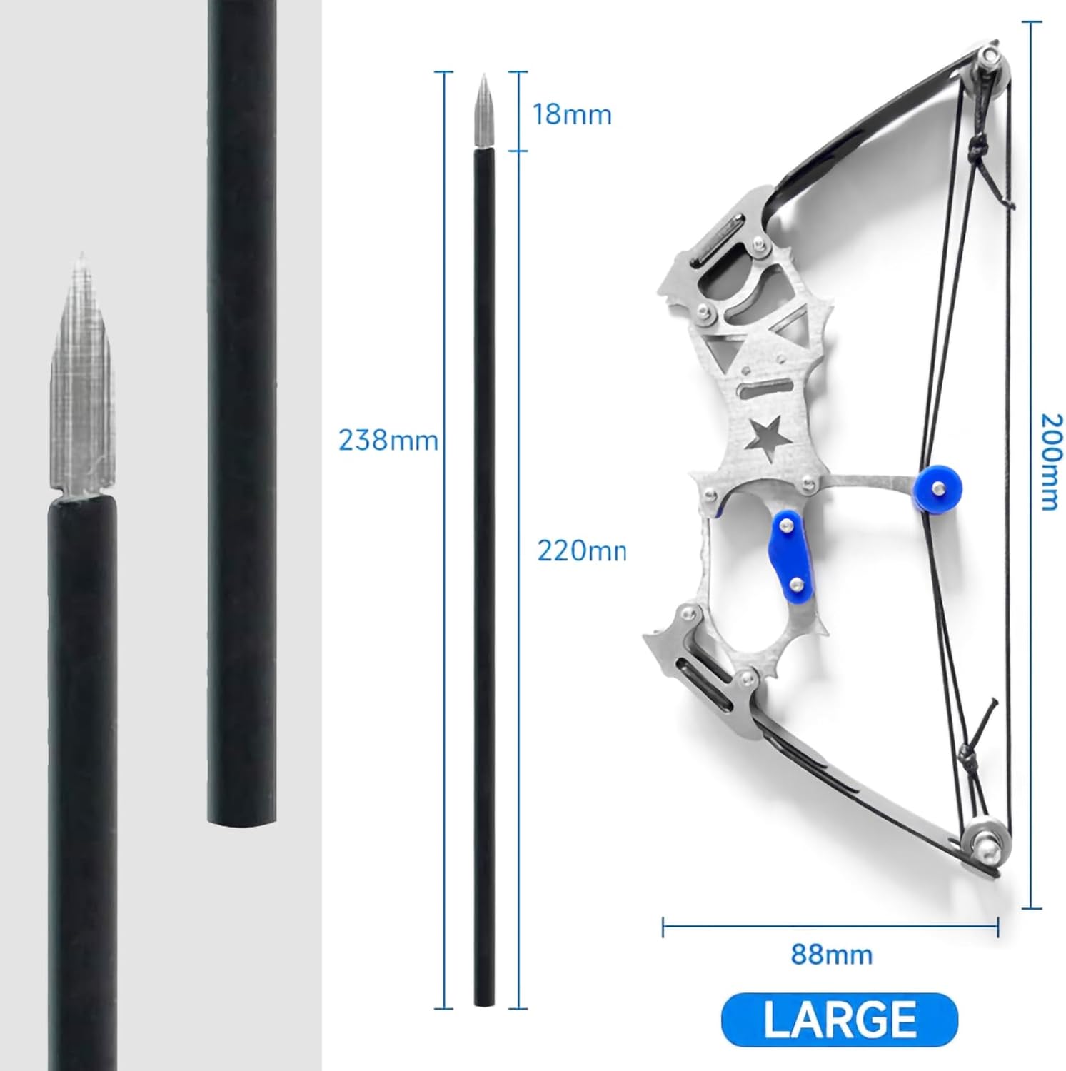 Skiennix Archery Bow Set - Left & Right Hand Compound Bow for Hunting & Practice | Durable Metal