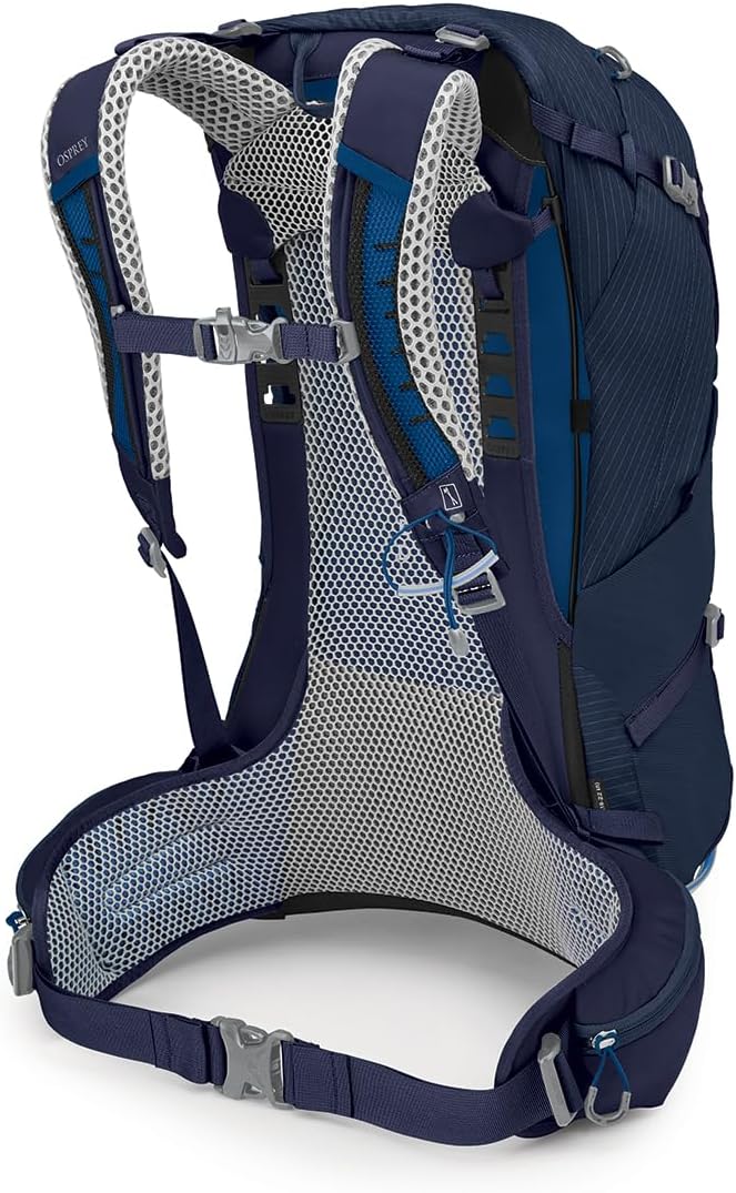 Osprey Stratos 24L Men's Hiking Backpack - Lightweight & Durable in Cetacean Blue