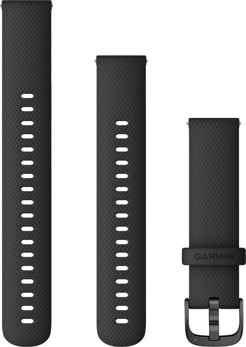 Garmin Quick Release Accessory Band 18 mm- Black with Slate Hardware (010-12932-01)
