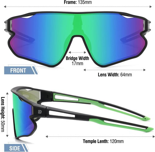 DUCO Kids Sunglasses - Lightweight TR90 Frame with UV400 Protection | Sports Cycling Shades for Boys & Girls DK268