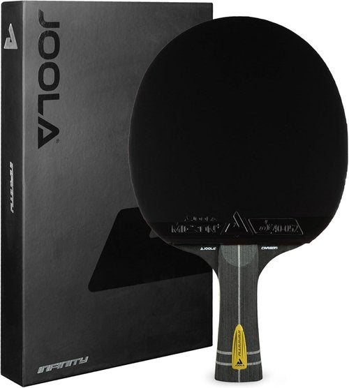JOOLA Infinity Carbon Professional Ping Pong Paddle - Ergonomic Grip & ITTF Approved Rubbers | Advanced Control & Speed