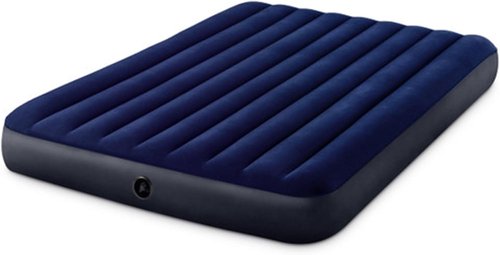 Intex 80 x 60 x 10 Inch Dura-Beam Fiber-Tech Vinyl Standard Downy Air Mattress with Plush Top and 2-in-1 Valve, Queen (Pump Not Included) (3 Pack)