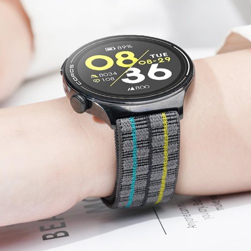 SUGARJAR 22MM Sport Nylon Bands for COROS PACE 3/APEX PRO/2 PRO/APEX 46mm for Women Men